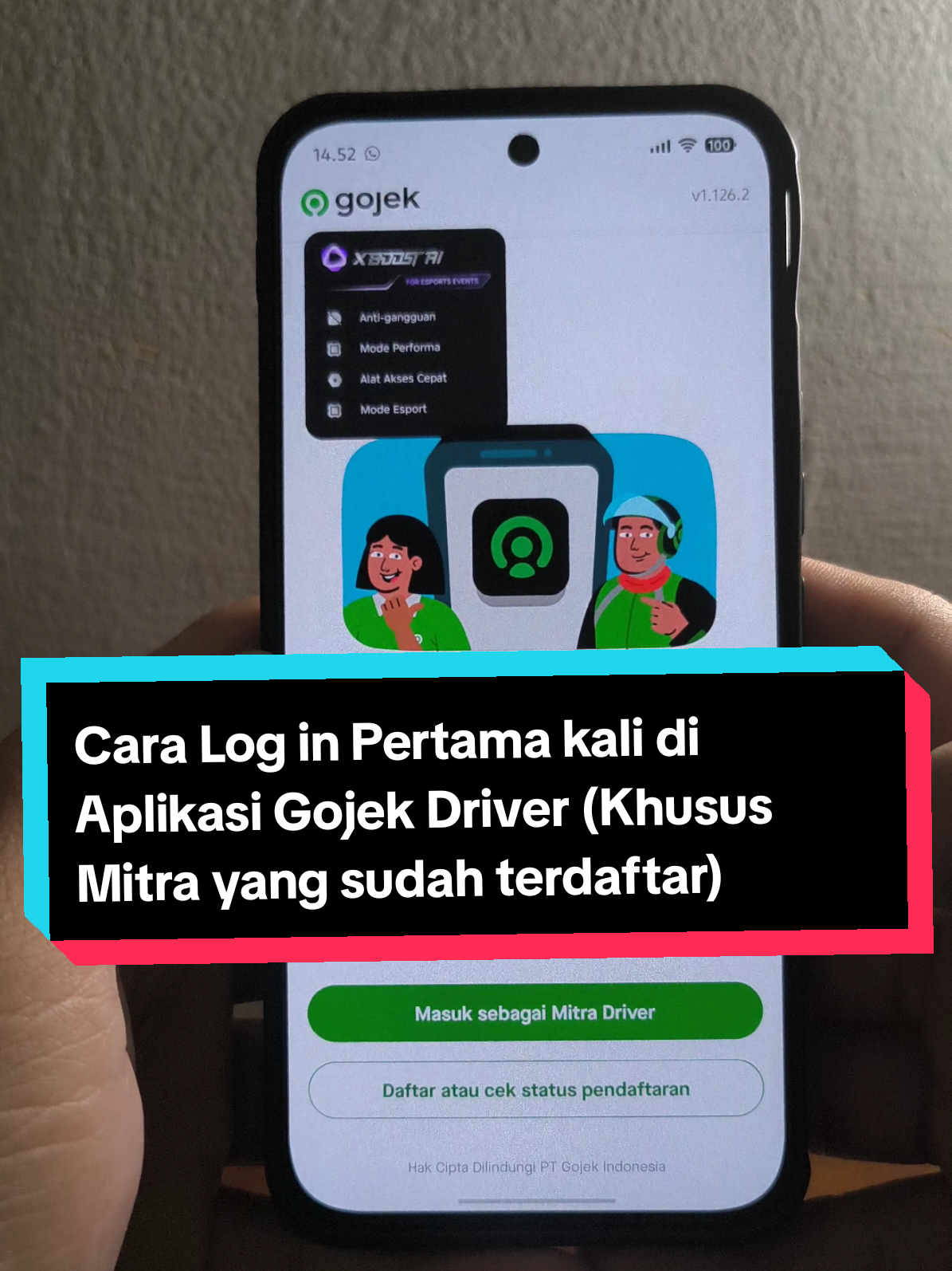 Cara log in di Aplikasi Gojek Driver bagi yang sudah terdaftar menjadi mitra. #ojol #gojek #fyp #ojolviral #mitragojek 