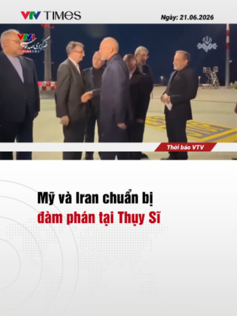 Một vòng đàm phán mới giữa Mỹ và Iran dự kiến sẽ bắt đầu vào hôm nay (21/6) tại Thụy Sĩ, trong nỗ lực duy trì thỏa thuận ngừng bắn và thúc đẩy tiến trình hòa bình sau gần 4 tháng xung đột căng thẳng. #vtvtimes #vtvonline #news #tintuc #thoisu #tiktoknews #my #iran #chuanbidamphan #thuysi