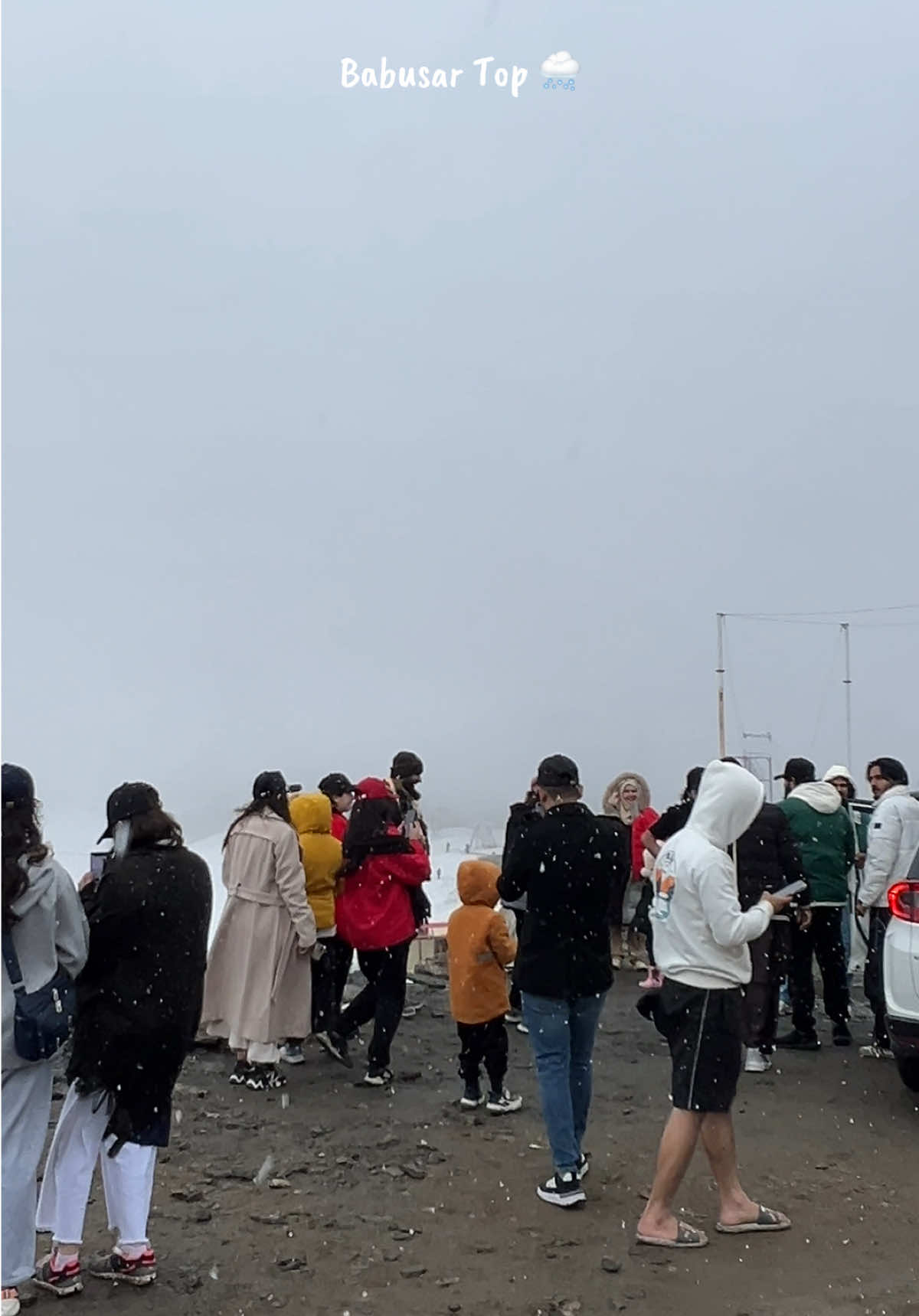 Snowfall in Babusar Top 🌨️ || Join our weekly trip to Naran & Babusar Top ✈️ For Booking & Details  +92 321 5776501 WhatsApp/Calls  #saibantours #naran #babusar #snowfall #trip 