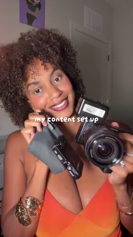 My content set up as a content creator who finally upgraded all of their equipment. I now have made getting new tools a hobby because learning them takes all the time, energy & passion. My next purchase will be a drone (stay tuned 👀)& I have so much crisp content coming stay tuned!!! My Sony has been difficult to edit on my computer because I am so used to editing on my iPhone lol the desktop version takes me 10x longer. 🫠 Gadgets listed: 📸 - DJI Action Pro 5 - Sony ZV-E10 - DJI Mini Mic - LUMIX Digital Camera  #charlotte #sonyzve10 #camera #dji #djiaction5pro @DJI Official @Sony @LUMIX USA 