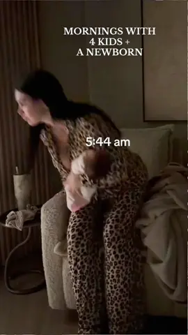 Mornings as a mom of 6 🥹#parents #moms #family #momlife #newborn