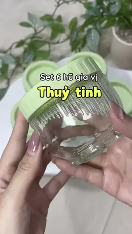 Set hủ gia vị thuỷ tinh #hudunggiavi #hugiavi #hugiavithuytinh #giadungnhabep #decorbep 