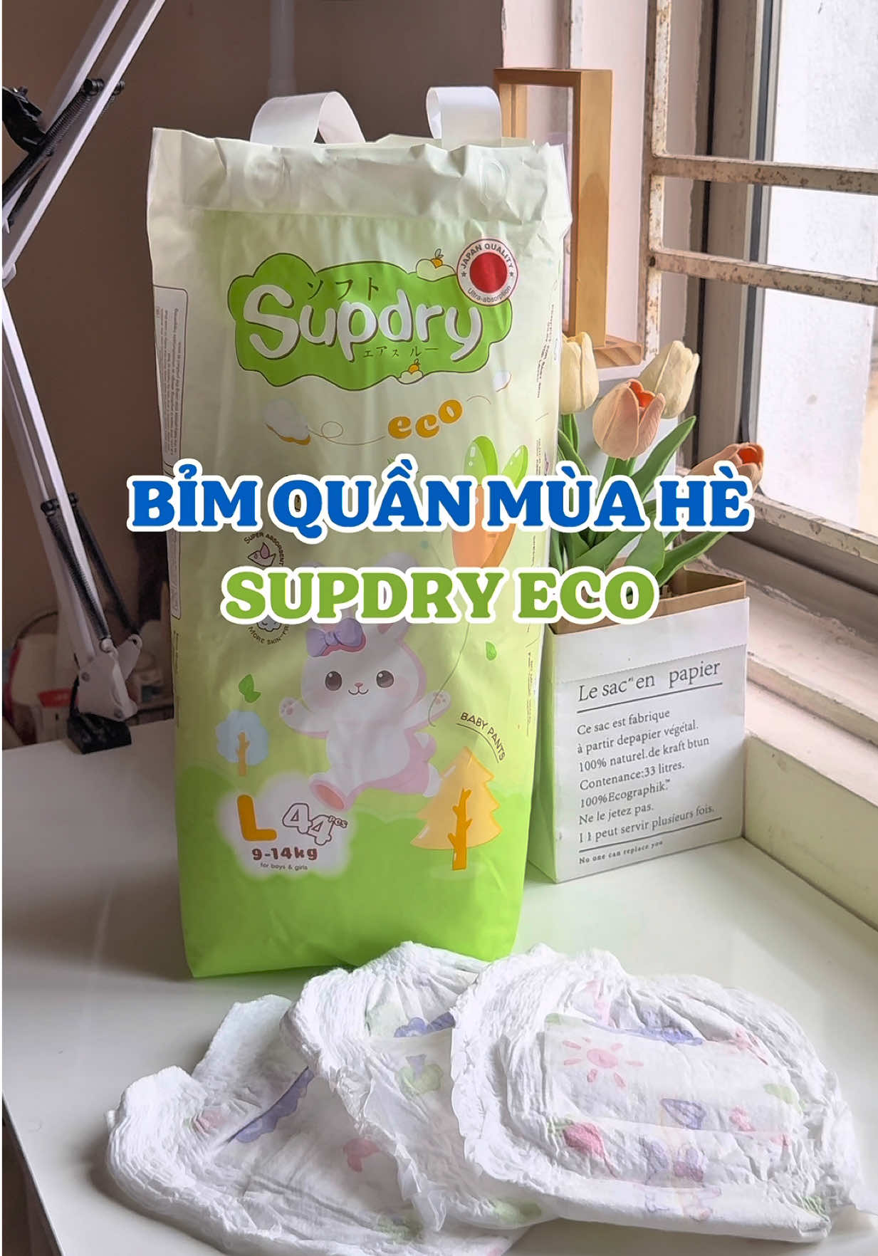 cuối cùng thì tui cũng tìm được 1 em bìm quần mùa hè cho bé iu: vừa mỏng - mát - nhẹ - thoáng mà giá cả cực kỳ “kinh tế” cho chị em chúng mình luôn đây 😍 #supdry #supdryeco #bimhechobe #mevabe #supdryvietnam 