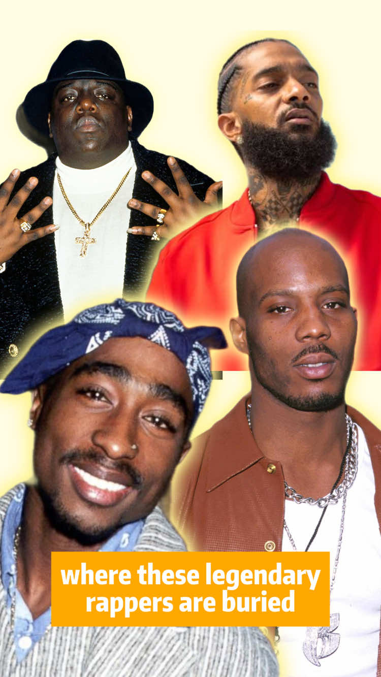 Where These Legendary Rappers Are Buried#HipHop #RapLegends #DMX #Tupac #Biggie