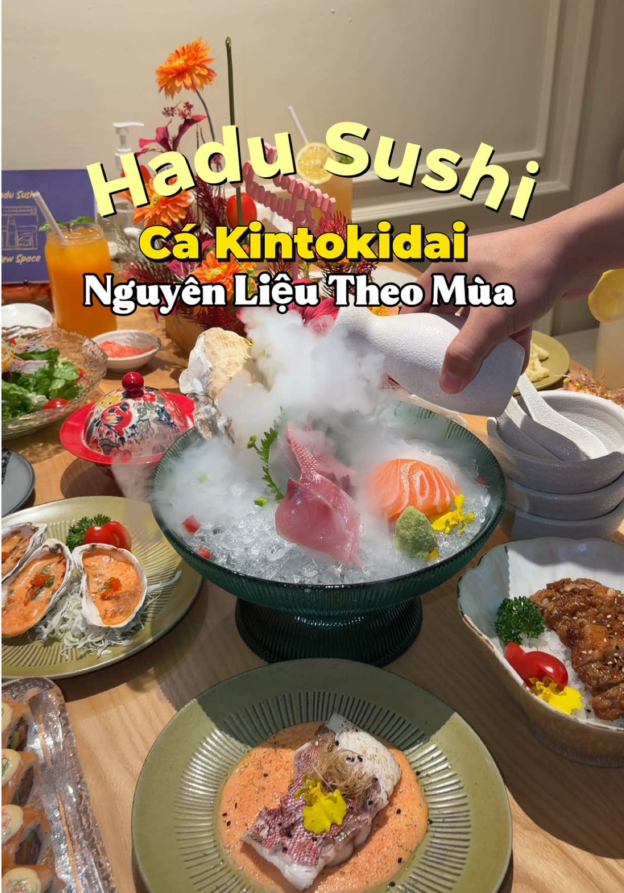 Cuối tuần bên gia đình thì ăn gì ? #hadusushi #sushi #cakintokidai #nguyenlieutheomua #nhahangnhatban 