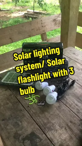 Solar lighting system / Solar flashlight with 3 bulb #solarlightingsystem #solarflashlight #flashlight #portablesolarflashlight #flashlightwith3bulb 