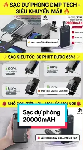 Sach dự phòng siêu tốc #sacduphong #sacnhanh #sacduphong20000mah 