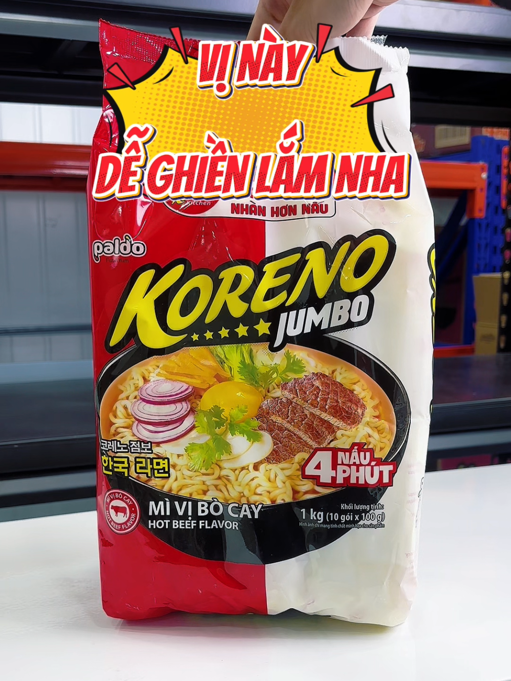 Mì vị bò cay nè #koreno #mikoreno #micay #mibocay 