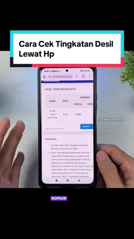 cara cek tingkatan desil #tutorial 