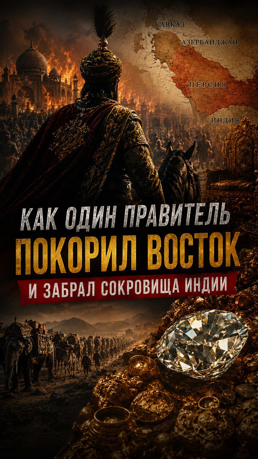 В 1739 году один полководец совершил поход, который навсегда изменил историю Азии. Разгром армии Великих Моголов, взятие Дели, Павлиний трон, алмаз Кохинур и сокровища, стоимость которых поражает даже сегодня. Как небольшая армия смогла победить одну из крупнейших держав своего времени? И почему спустя несколько лет её создатель погиб от рук собственных приближённых? История одного из самых масштабных походов XVIII века. #история #империя #война  #азия #novahub