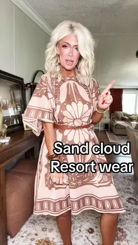 This is the Napoon Saisy option. It’s soooo pretty to me. And a coverup that is so versatile. Beachwear, resort wear, house dress, or going out dress. #sandcloud #coverup #dress #mumu 