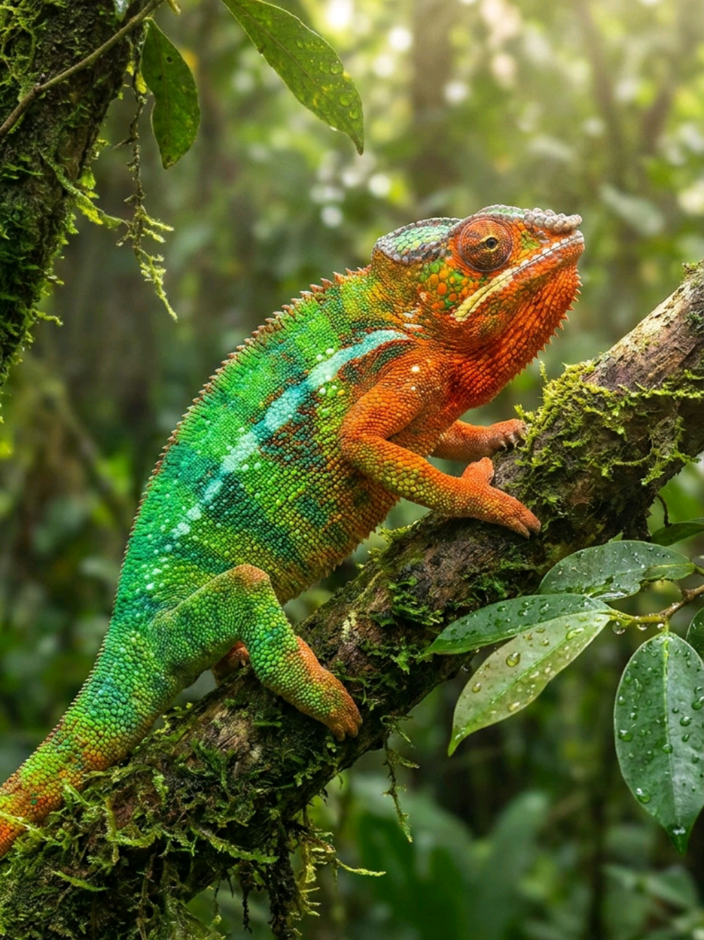 chameleon changing color #fyp 
