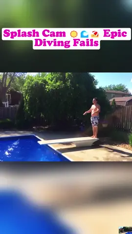 Splash Cam ☀️🌊⛱️ Epic Diving Fails #DivingFails #FunnyFails #SummerFails #FunnyVideos #TryNotToLaugh