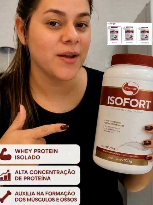 💪🔥 O whey que está fazendo sucesso entre quem quer mais proteína no dia a dia! Praticidade, qualidade e alto teor de proteína para complementar sua rotina. ✨ 👉 Confira no link da vitrine. #Isofort #WheyProtein #Proteina #Musculacao #TikTokShopBrasil