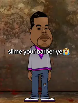Slime Your Barber Ye 😭 // #kanye #kanyewest #bully #music #rap 