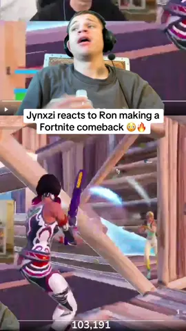 Jynxzi reacts to Ron making a Fortnite comeback 😳🔥 #fyp #foryou #jynxzi #jynxziclips #stableronaldo 