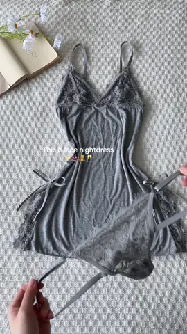 A little sexy nightgown for sleepwear!!! >>> anyway it's so soft and smooth!!! #nightdress #nightgown #sleepwear #tiktokshopblackfriday #dealsforyoudays