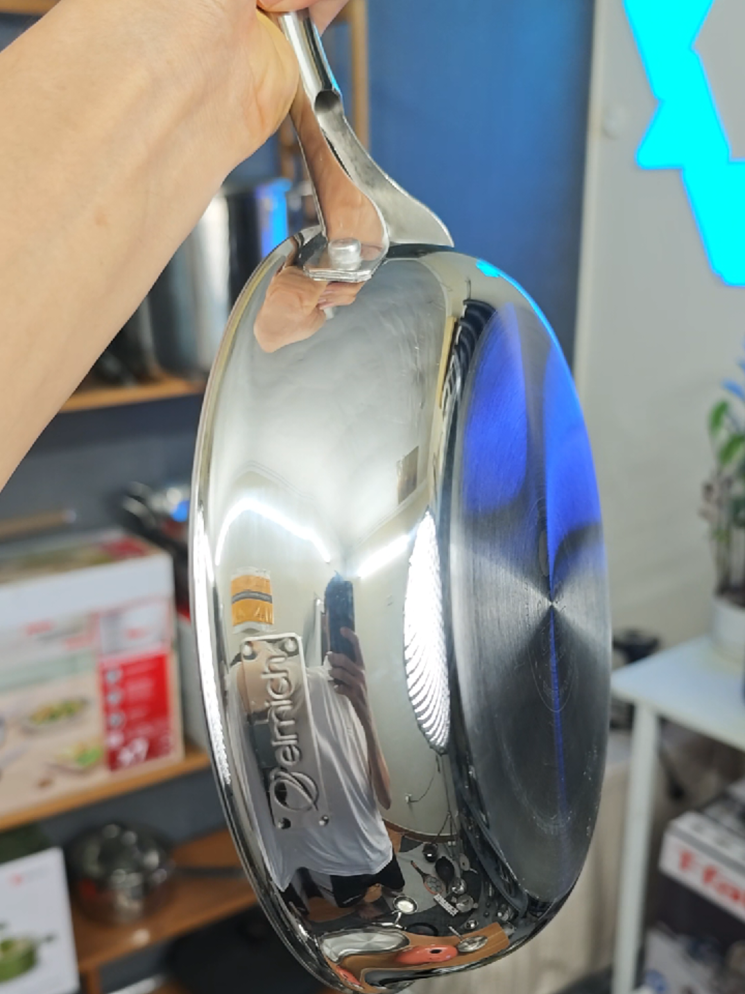 Chảo inox 304 nguyên khối Elmich. Dùng được với mọi loại bếp. Về đủ size. #xuhuong #chao #dobep #chaoinox#elmich 