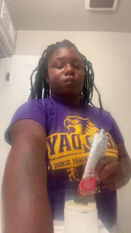 Mixing my hair products together 