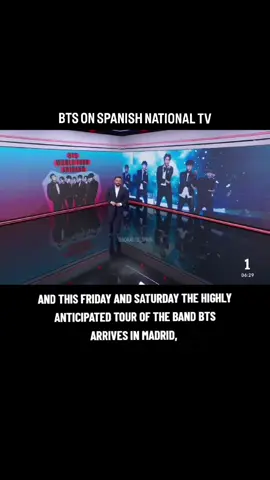 bts on spanish national TV 🥰  #bts_worldtour_arirang #bts_worldtour_arirang_madrid #btsarmy #bts #bangtan @BTS @Live Nation España @RTVE 