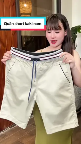 Quần short kaki lưng thun, fom suông chạm gối dễ mặc k kén dáng nè#loanlemlinh #quannam #quanshortkakinam #quankakilungthun #xuhuong 