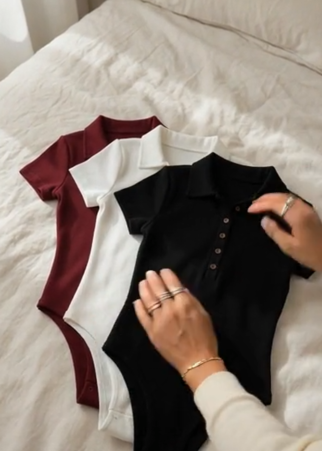 ✨ Alerta de vício: você vai querer um de cada cor✨ #body #polo #look #modafeminina 