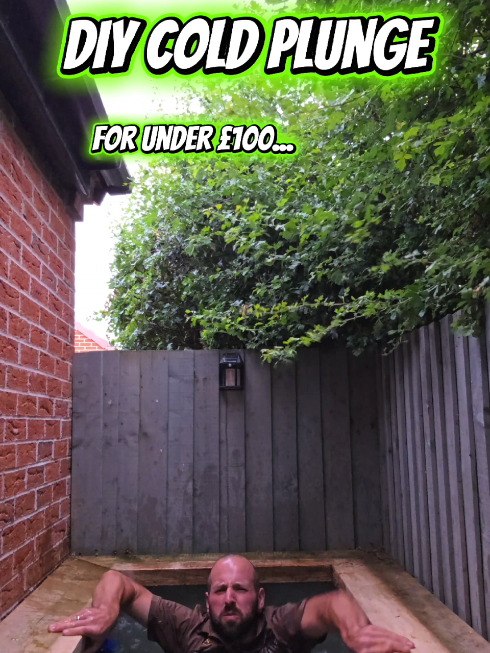🥶 DIY COLD PLUNGE FOR UNDER £100 With the UK feeling more like the Sahara this week, I thought I'd show you how we built our cold plunge at home without spending thousands. The truth is, you don't need an expensive setup. We started with a second-hand IBC container, cut the top out, gave it a good clean and built a simple timber surround to make it look a bit more presentable. The whole thing cost less than £100 using reclaimed materials and bits I already had lying around. Keeping the water clean is surprisingly easy too. We use a small floating chlorine dispenser, skim out any leaves with a net and every so often pump the water out, give it a rinse and refill it. That's it. No fancy chiller. No £5,000 setup. No monthly membership. Just cold water. I've used this through winter when it was -6°C and now I'm still using it during this heatwave. In fact, I'd happily jump in it right now. 😅 Whether it's for recovery, mental resilience, stress relief or simply cooling down after a long day, it's become one of my favourite DIY projects. Would you build one in your garden? 👇 Let me know below and save this post if you're thinking of making your own. #coldplunge #icebath #diyproject #gardenideas #MentalHealth 