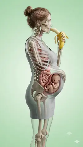 What happens when you eat banana in pregnancy #pregnanttiktok #humanbody #pregnantlife #pregnancy #banana 