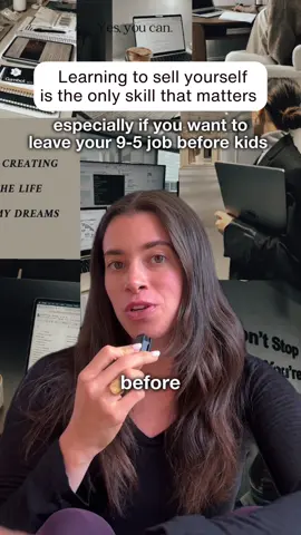 As someone who wants a family + wants to build her own companies + never wants a 9-5 office job….  knowing how to package + sell your skills to a bunch of clients is essential.  I broke down exactly how I do this during Trimester Zero (the 1-3 years before having kids where you design the career you want AFTER they arrive) in my newsletter.  Comment ‘NEWSLETTER’ to get all my tips on building a portfolio career (and learning to sell your skills!) before kids ✨ #portfoliocareer #nonlinearcareer #trimesterzero 