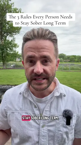 The people who stay sober long-term usually aren't doing anything magical. They're just doing a few simple things consistently. These are three of the biggest ones I've seen. #soberdad #sobriety #recovery #alcoholfree #quitdrinking