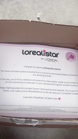 Finally reached rising star status with Loreal and look at these goodies! Super excited to try these! #lorealistaruk #loreal #lancome #maybelline #nyx 