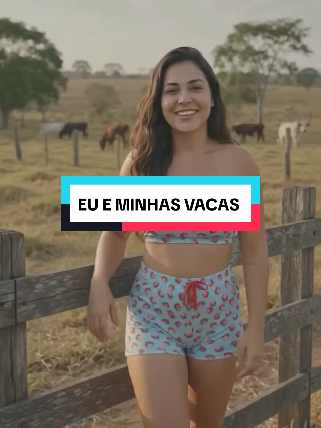 EU AQUI SOZINHA COM MINHAS VACAS VEM AQUI MEU LINDO. #monetizartiktok #mulherdaroça #roça #sitio #menina 
