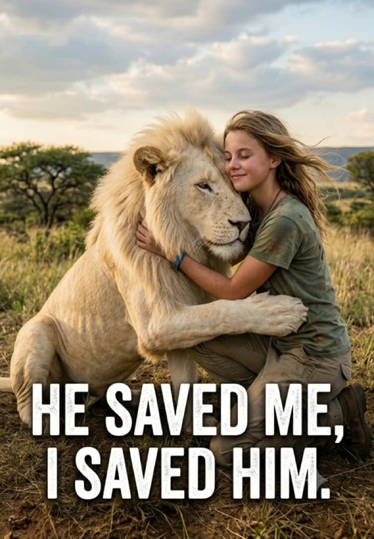 A touching story about a lion and a girl!!!”no crying allowed after reading.😭❤️ #MovieRecap #AnimalBond #TrueStory #WhiteLion #emotionalstory 
