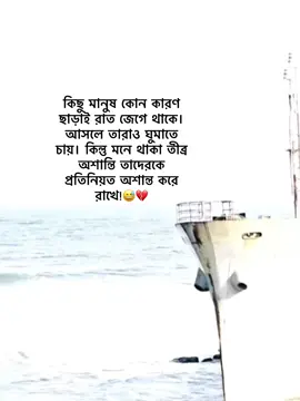 কিছু মানুষ কোন কারণ ছাড়াই রাত জেগে থাকে। আসলে তারাও ঘুমাতে চায়। কিন্তু মনে থাকা তীব্র অশান্তি তাদেরকে প্রতিনিয়ত অশান্ত করে রাখে!😅💔 #creatorsearchinsights #tasfi_rahamn🕊️ #নারী_ক্যাপশন_তাসফি💗 #unfreezemyaccount #copylinkplease💗 