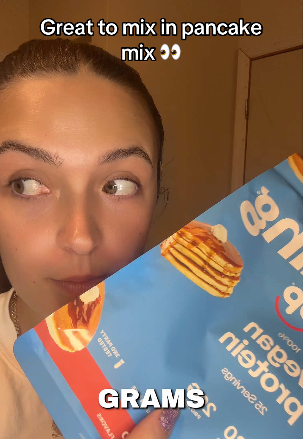 Pancakes and syrup for breakfast… protein goals all day. 🥞💪 #DealsForYouDays #SummerWins #ProteinPowder #VeganProtein #BreakfastLover 