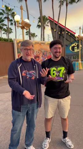 At first, I was just gonna take a photo with his fan but then I saw his shirt. #67 #PhineasAndFerb #DCA #Doofenshmirtz #Disney. 