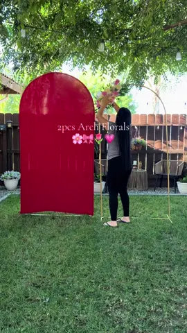 2pcs arch florals 🌸🎀🌷💗#floral #DIY #partydecor #weddingdecor #dealsforyoudays 