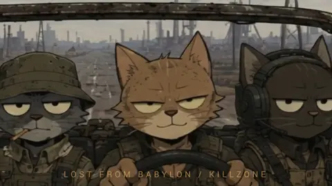 Котів багато не буває! В кого нема- пишіть рапорт на старшину 🤣🤙 #lostfrombabylon #killzone #донбас #cat #warrap 