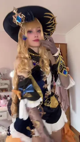 i can barely move in this cosplay excuse my lack of power🥲😔 #navia #genshincosplay #genshin #naviacosplay #cosplay 