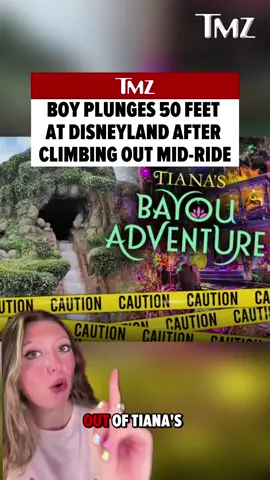 🚨🌊 A 13-year-old boy exited his log on Disneyland's Tiana's Bayou Adventure before plunging down the ride's 50-foot drop.