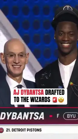 WE MADE IT 🥹🥹🥹 @ajdybantsa #nbadraft #ajdybantsa #NBA #basketball #draft (via ESPN)