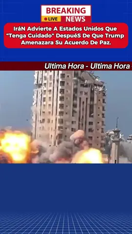 ¡Atención! Irán le lanzó una advertencia helada a Washington: tengan cuidado, después de que Trump volvió a amenazar con destrucción total si las negociaciones de paz fracasan esta semana. Cuando Irán le dice a la potencia militar más grande del mundo que tenga cuidado, no es diplomacia: es la advertencia de un régimen que lleva meses resistiendo bombardeos y todavía tiene misiles apuntando a cada base americana en la región.#breakingnews #news #trump #eua #usanews 