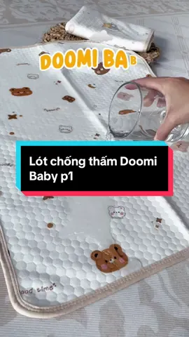 Tấm lót chống thấm 4 lớp siêu cute chống thấm tốt các ba mẹ tham khảo nha #lotchongtham #lotchongthamsosinh #doomibaby #meembebanhang 