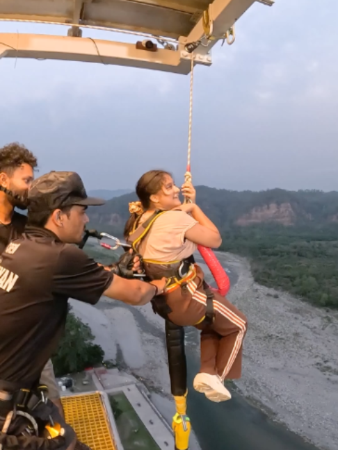 running to turning fly #bungeejump #travel #bungeejumping #adventure #bungyjump #jumping