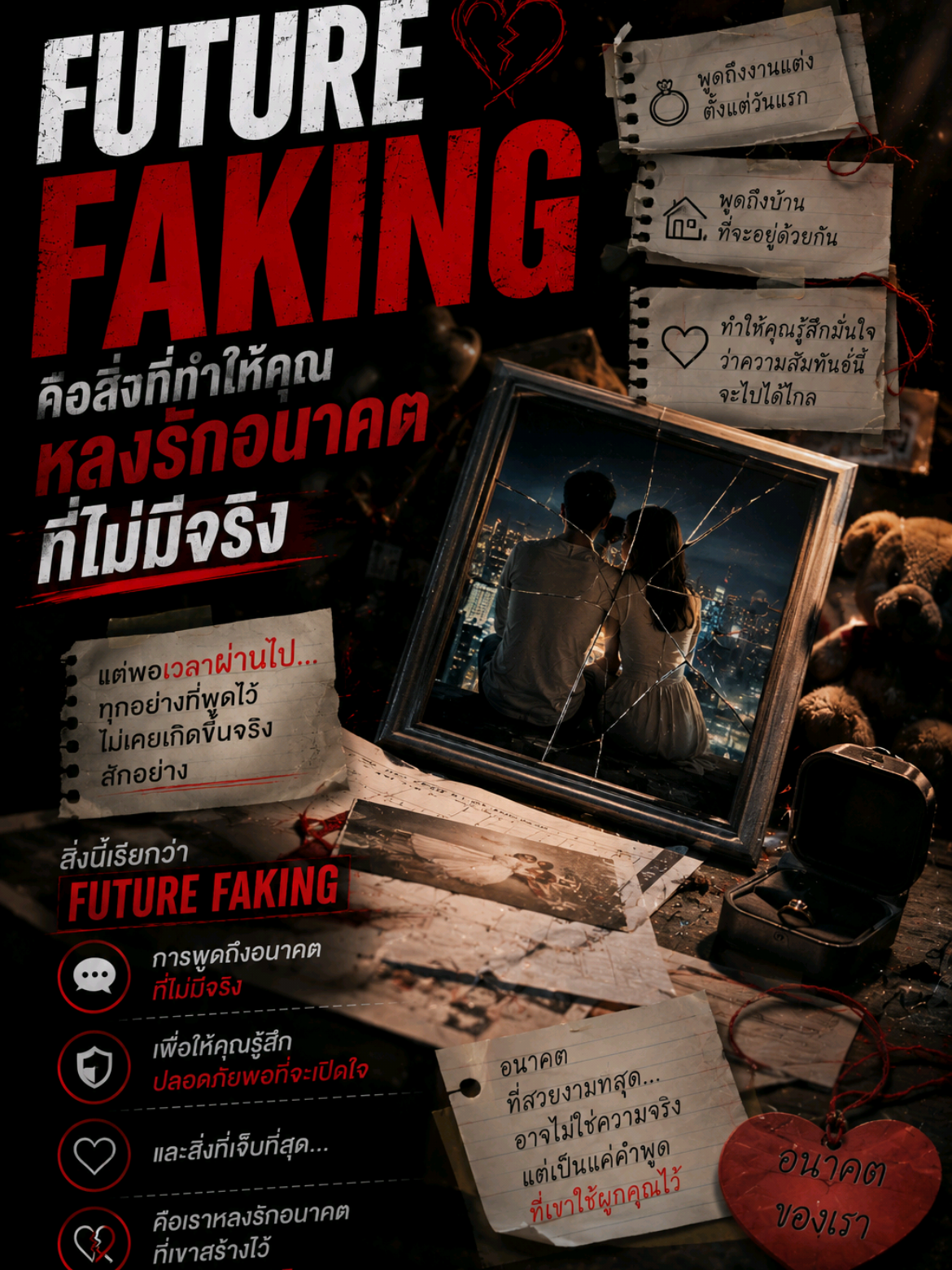 Future Faking คือสิ่งที่ทำให้คุณหลงรักอนาคตที่ไม่มีจริง #manaupinspire  #พูดแทนใจ  #FutureFaking  #ความสัมพันธ์  #toxicrelationship 