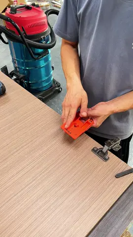 Tired of crooked hinge holes & uneven door gaps? This magnetic hinge jig holds hinges tight with dual strong magnets for straight pilot holes. It adjusts door gaps easily, plus the foldable fence saves storage space. A must-have for all cabinet DIYers and woodworkers.#woodworking #DIY #handmade #decoration #woodtok 