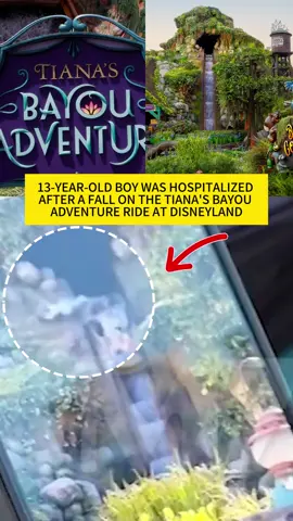 13-YEAR-OLD BOY WAS HOSPITALIZED AFTER A FALL ON THE TIANA'S BAYOU ADVENTURE RIDE AT DISNEYLAND#breakingnews #truecrime #Disneyland #california #californiaadventure