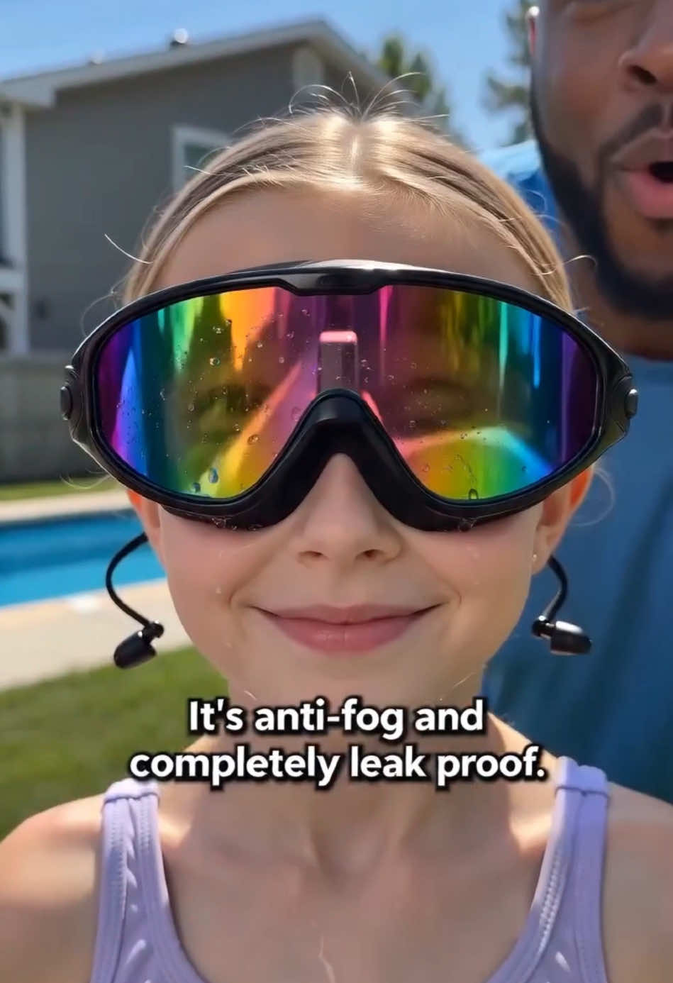 No more painful goggles, no more water in their eyes 😭💦   These kids swim goggles have built-in earplugs, an adjustable buckle, anti-fog lenses, and a leak-proof seal.   Perfect for pool days, swim lessons, and summer fun 🏊‍♀️☀️ #TikTokShop #TikTokMadeMeBuyIt #KidsSwimGoggles #SwimGoggles #PoolDay 