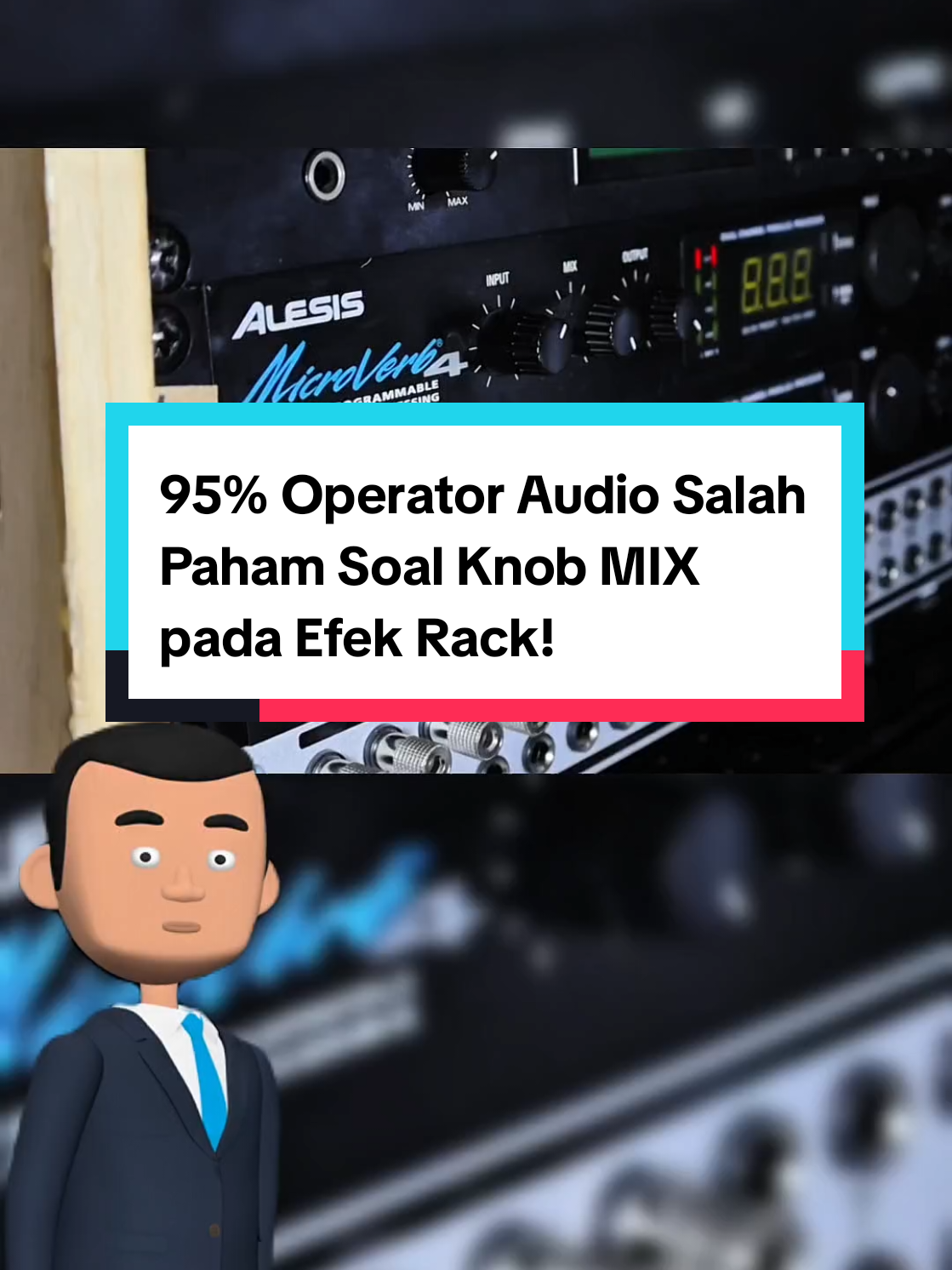 Banyak operator audio mengira knob MIX adalah pengatur banyak sedikitnya reverb. Padahal dalam sistem AUX SEND, fungsi MIX adalah mengatur perbandingan Dry dan Wet, sedangkan jumlah efek diatur dari AUX SEND pada mixer. Di video ini kita membahas cara routing Alesis MicroVerb 4 ke mixer, fungsi setiap knob, konsep Dry dan Wet, serta cara setting reverb yang benar agar hasil mixing lebih bersih dan profesional. Kalau kamu masih menggunakan efek rack eksternal, tulis di komentar efek favoritmu untuk vokal live. #soundsystem #soundman #audioengineering #audiopro #microverb