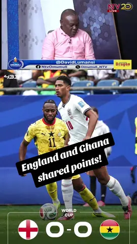 #ntvomumulidavidlumansi  #worldcupanalysis  #bbosa  #senelvis  England and Ghana share points!